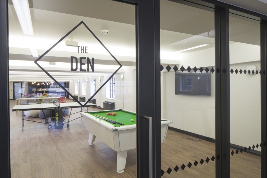 Games and wellness areas in Office design