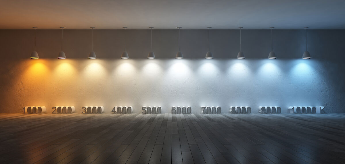 What effect does lighting colour have in the office?