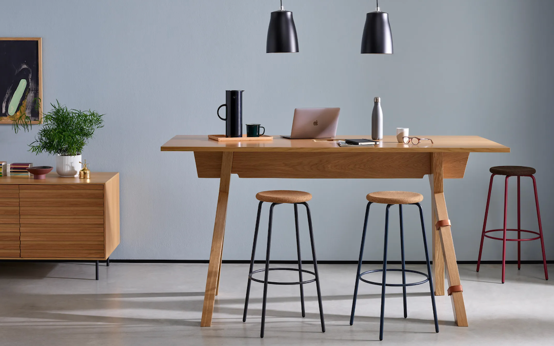 The Modus Michael stool and Richard Chair and the Orangebox Kirn