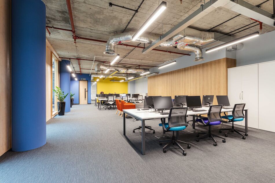 Modern open office design